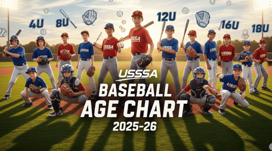 USSSA Baseball Age Chart 2025-2026 Printable: Complete Division Guide