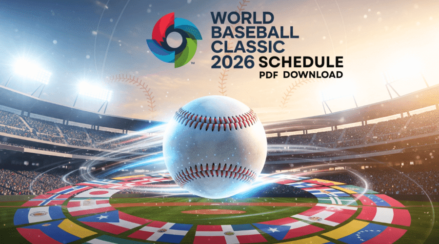 World Baseball Classic 2026 Schedule Printable PDF: Everything You Need to Know