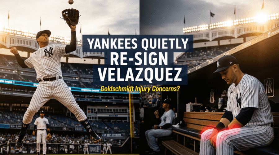 Yankees Quietly Re-Sign Velazquez: Goldschmidt Injury Concerns?