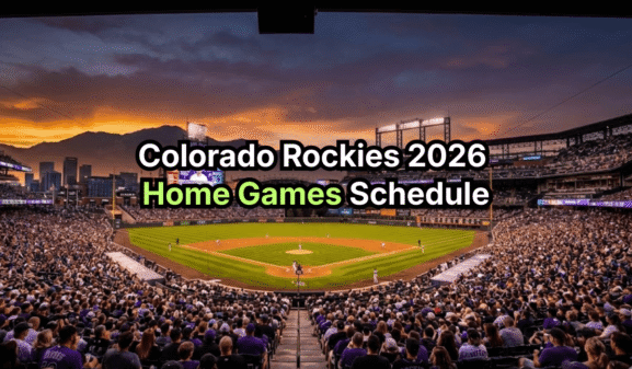 Colorado Rockies 2026 Home Games Schedule: Your Complete Guide