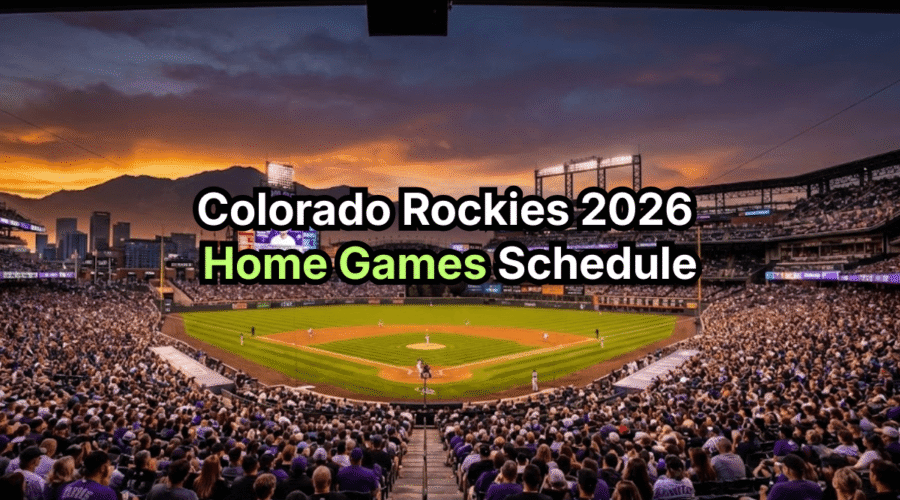 Colorado Rockies 2026 Home Games Schedule: Your Complete Guide
