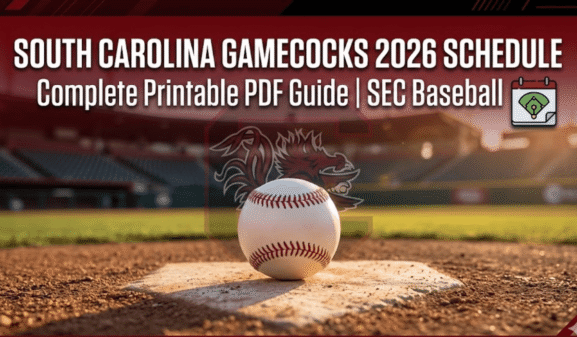 South Carolina Gamecocks 2026 Schedule: Printable PDF Guide