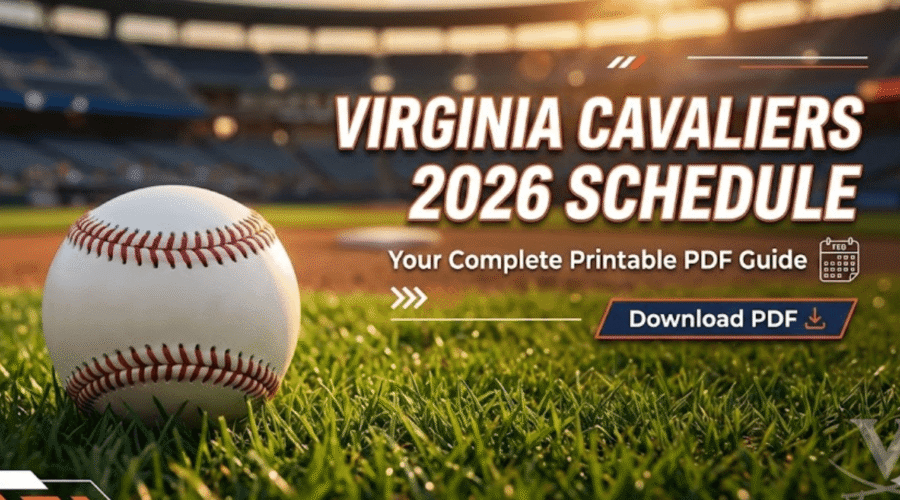 Virginia Cavaliers 2026 Schedule: Printable PDF Guide