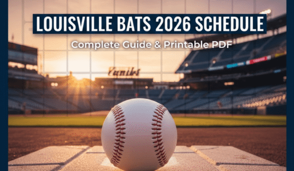 Louisville Bats 2026 Season Schedule: Printable PDF