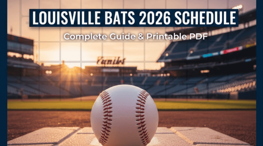 Louisville Bats 2026 Season Schedule: Printable PDF