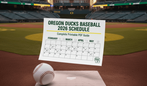Oregon Ducks Baseball 2026 Schedule: Printable PDF Guide