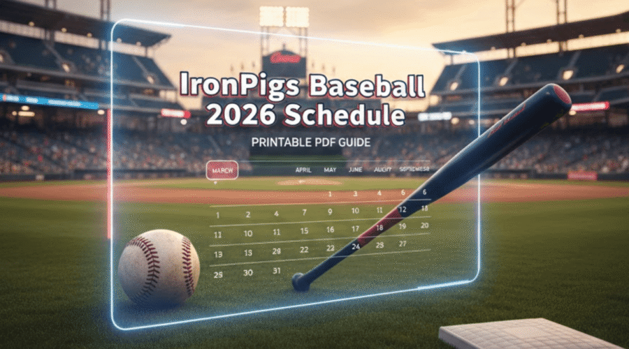 IronPigs Baseball 2026 Season Schedule: Printable PDF Guide