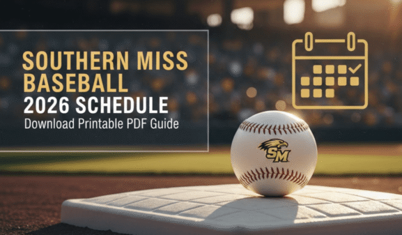 Southern Miss Baseball 2026 Schedule: Your Printable PDF