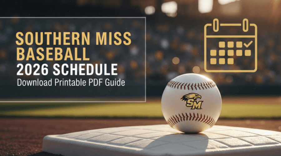 Southern Miss Baseball 2026 Schedule: Your Printable PDF