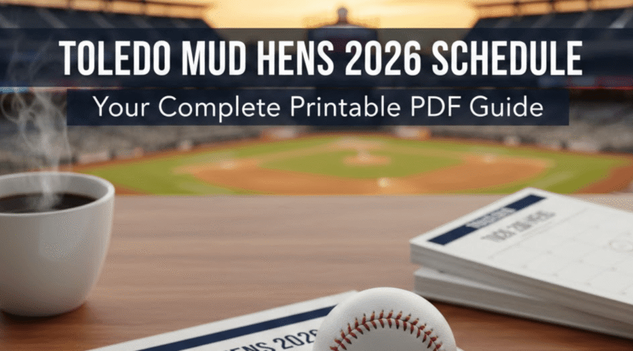 Toledo Mud Hens 2026 Schedule: Printable PDF