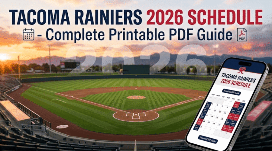 Tacoma Rainiers Schedule 2026: Printable PDF