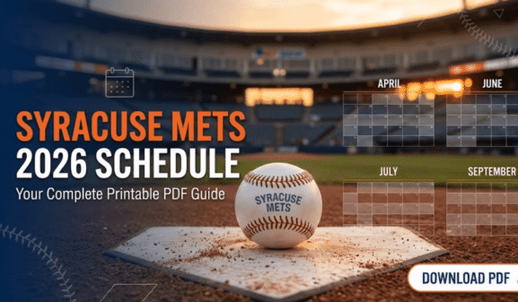 Syracuse Mets Schedule 2026: Printable PDF