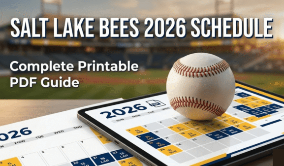 Salt Lake Bees Schedule 2026: Printable PDF