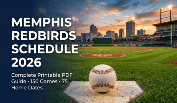 Memphis Redbirds Schedule 2026: Printable PDF