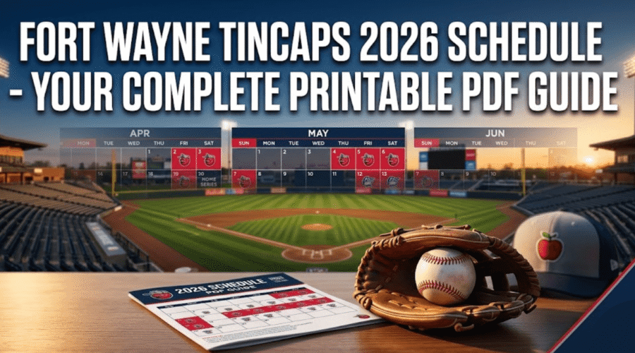 Fort Wayne TinCaps 2026 Schedule: Printable PDF
