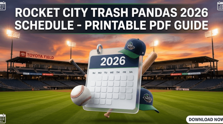 Rocket City Trash Pandas 2026 Schedule: Printable PDF