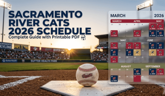 Sacramento River Cats Schedule 2026: Printable PDF