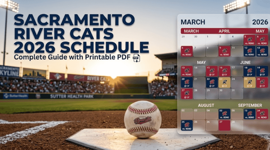 Sacramento River Cats Schedule 2026: Printable PDF