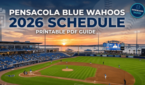 Pensacola Blue Wahoos Schedule 2026: Printable PDF