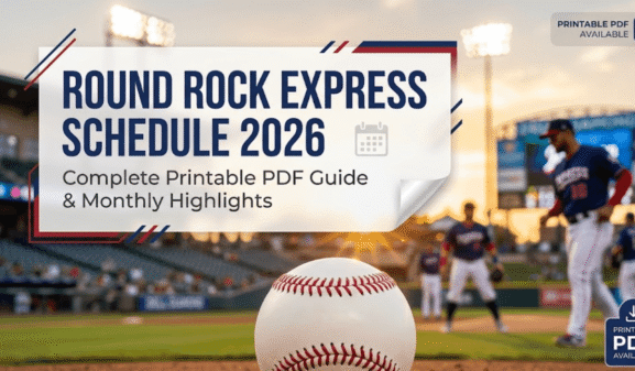 Round Rock Express Schedule 2026: Printable PDF