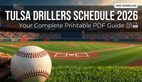 Tulsa Drillers Schedule 2026: Printable PDF