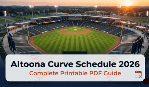 Altoona Curve Schedule 2026: Printable PDF