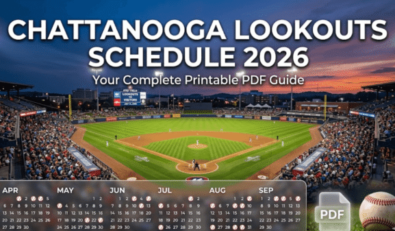Chattanooga Lookouts Schedule 2026: Printable PDF