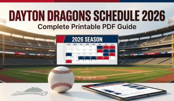 Dayton Dragons Schedule 2026 Season: Printable PDF