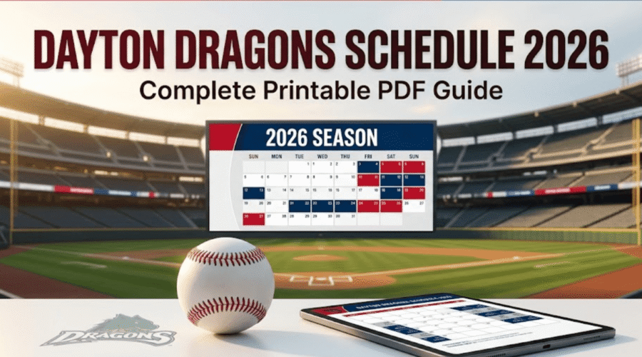 Dayton Dragons Schedule 2026 Season: Printable PDF