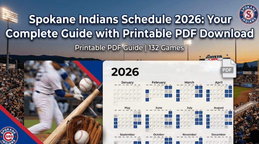 Spokane Indians Schedule 2026: Printable PDF