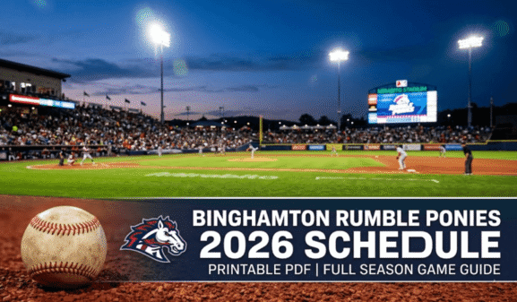 Binghamton Rumble Ponies Schedule 2026: Printable PDF