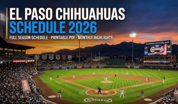 El Paso Chihuahuas Schedule 2026: Printable PDF