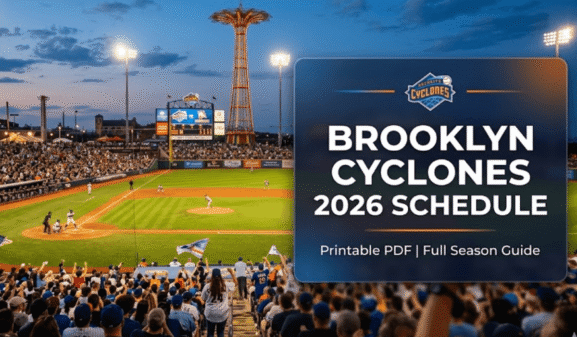 Brooklyn Cyclones Schedule 2026: Printable PDF