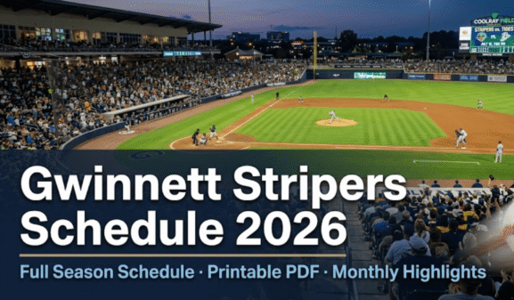 Gwinnett Stripers Schedule 2026: Printable PDF