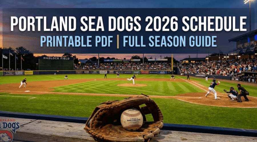 Portland Sea Dogs Schedule 2026 – Printable PDF