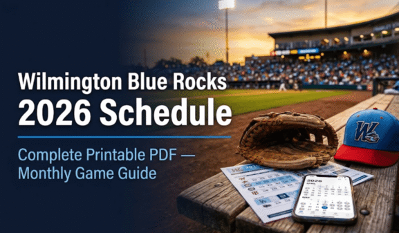 Wilmington Blue Rocks Schedule 2026: Printable PDF