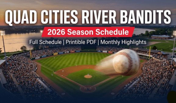 Quad Cities River Bandits Schedule 2026: Printable PDF