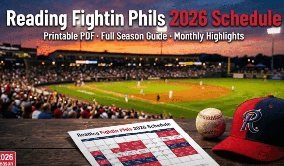 Reading Fightin Phils Schedule 2026: Printable PDF