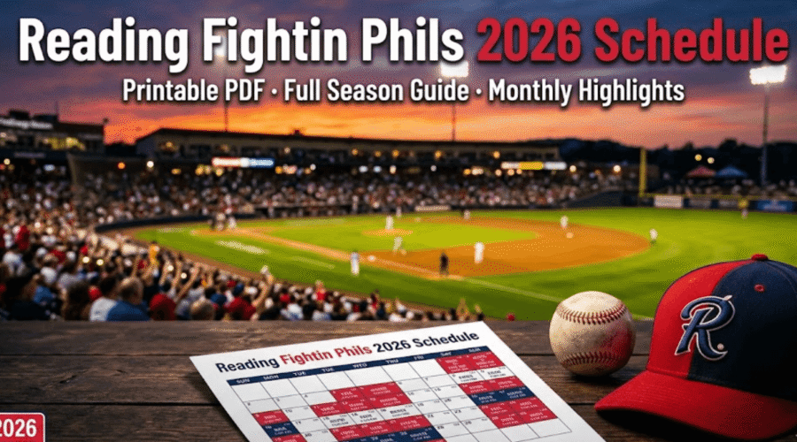 Reading Fightin Phils Schedule 2026: Printable PDF