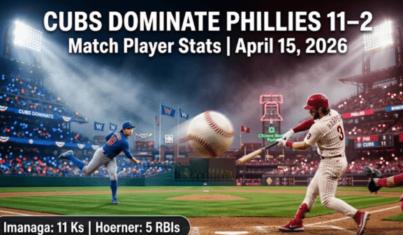 Phillies vs Chicago Cubs Match Player Stats April 15, 2026