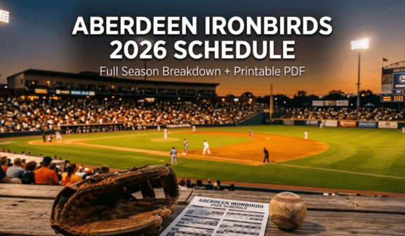 Aberdeen IronBirds Schedule 2026: Printable PDF